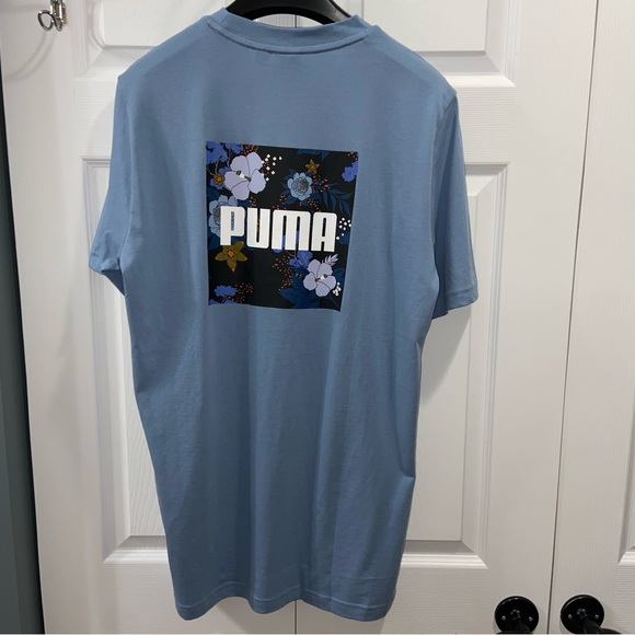 Puma Light Blue Graphic Tee - Men’s Medium - Picture 4 of 4